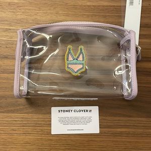 Stoney Clover Lane lilac travel pouch